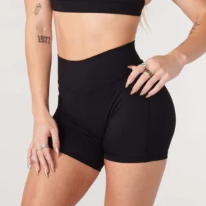 YOUNG LA - W112 EFFORTLESS BIKER SHORTS BLACK - NOVO