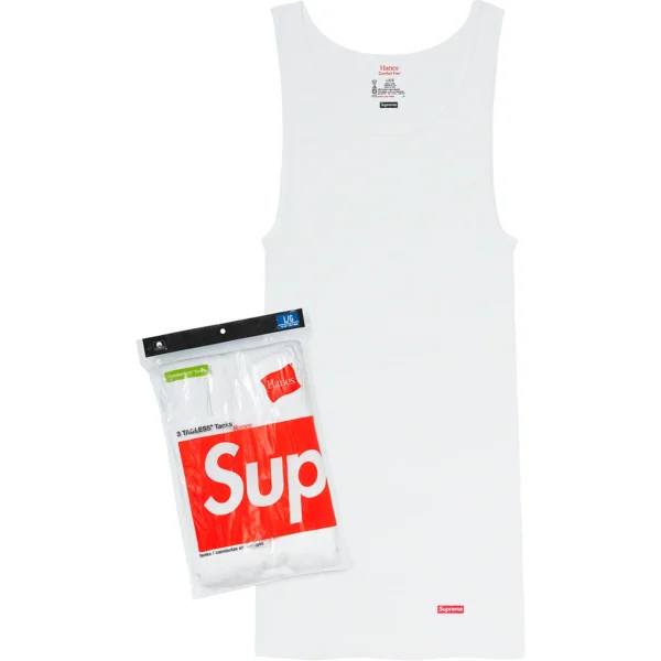 SUPREME x HANES - TANK TOPS WHITE - NOVO