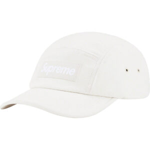 SUPREME - SUEDE CAMP CAP WHITE - NOVO