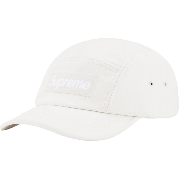 SUPREME - SUEDE CAMP CAP WHITE - NOVO