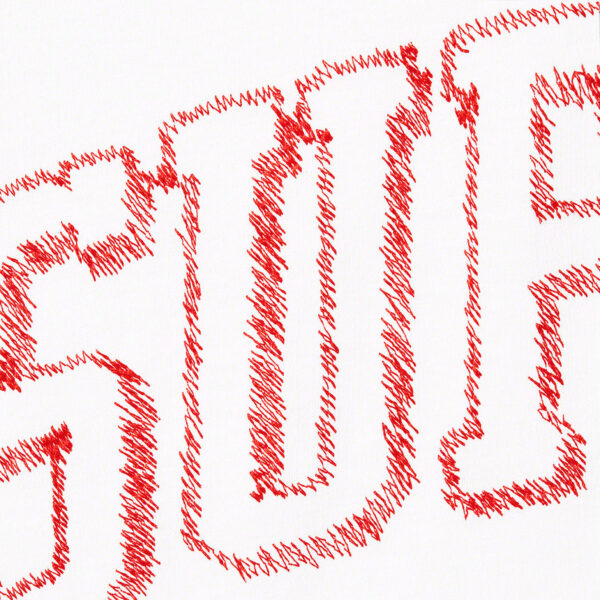 SUPREME - SKETCH EMBROIDERED S/S TOP WHITE - NOVO - Image 2
