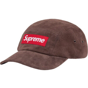 SUPREME - SUEDE CAMP CAP BROWN - NOVO