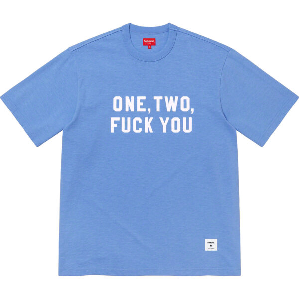 SUPREME - ONE TWO FUCK YOU S/S TOP ROYAL - NOVO