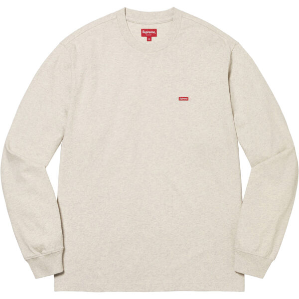 SUPREME - SMALL BOX L/S TEE OATMEAL - NOVO