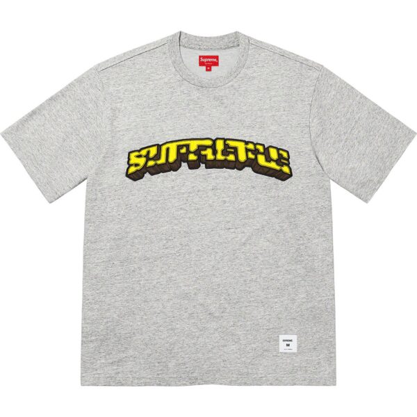 SUPREME - BLOCK ARC S/S TOP HEATHER GREY - NOVO