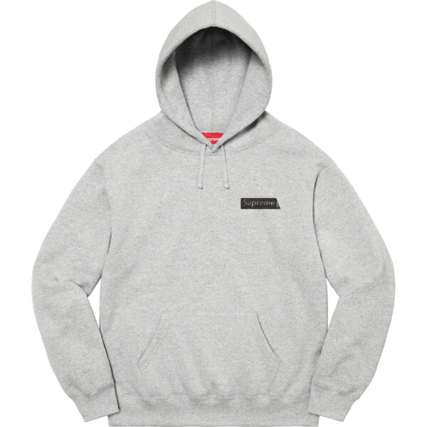 SUPREME - FIEND HOODED SWEATSHIRT HEATHER GREY - NOVO