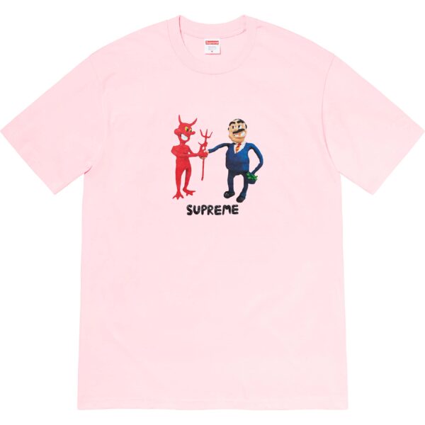 SUPREME - BUSINESS TEE LIGHT PINK - NOVO