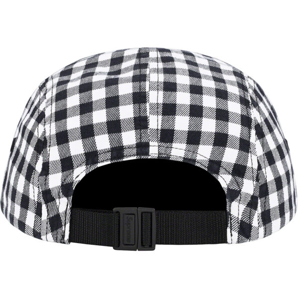 SUPREME - GINGHAM CAMP CAP BLACK - NOVO - Image 2