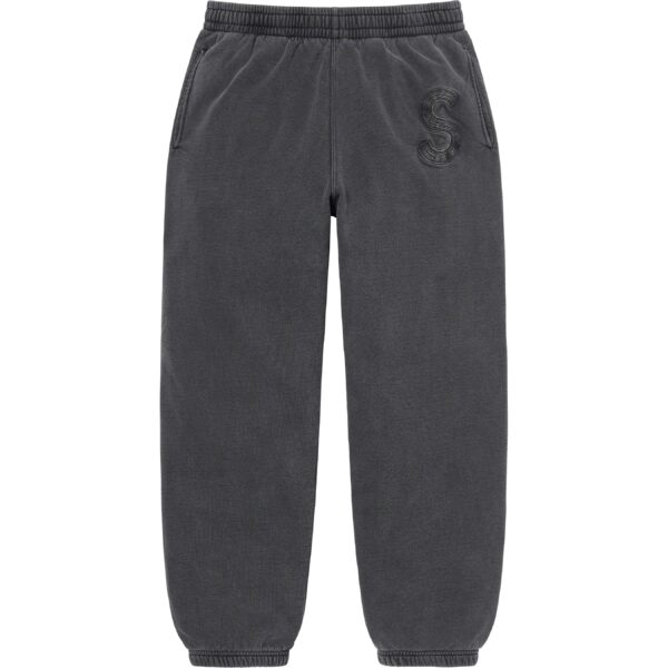 SUPREME - OVERDYED S LOGO SWEATPANT BLACK - NOVO