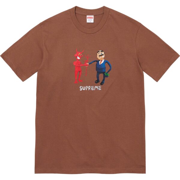 SUPREME - BUSINESS TEE BROWN - NOVO