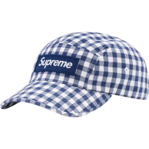 SUPREME - GINGHAM CAMP CAP NAVY - NOVO