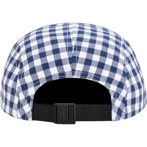 SUPREME - GINGHAM CAMP CAP NAVY - NOVO - Image 2