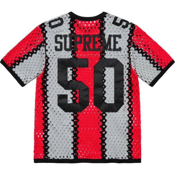 SUPREME - CROCHET FOOTBALL JERSEY BLACK - NOVO - Image 2