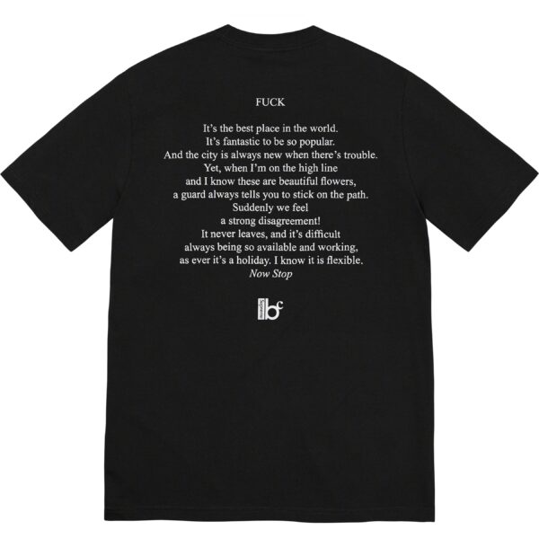 SUPREME x BERNADETTE - CORPORATION FUCK TEE BLACK - NOVO - Image 2