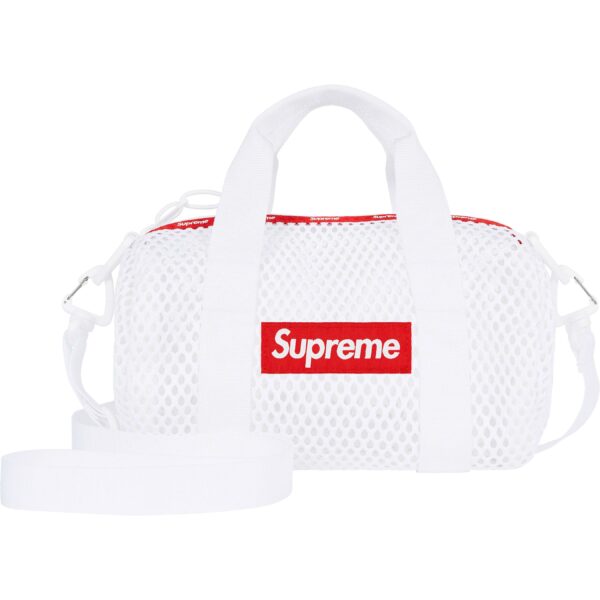 SUPREME - MESH MINI DUFFLE BAG WHITE (SS23) - NOVO