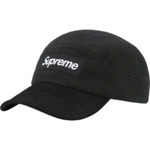 SUPREME - SUEDE VISOR CAMP CAP BLACK - NOVO