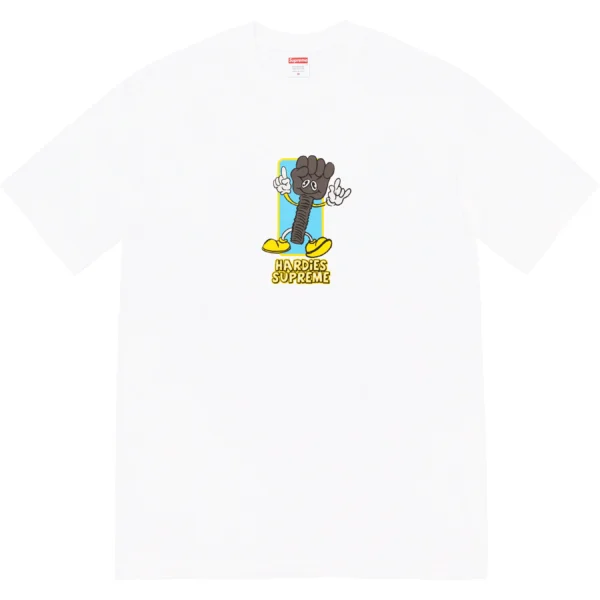 SUPREME x HARDIES - BOLT TEE WHITE - NOVO