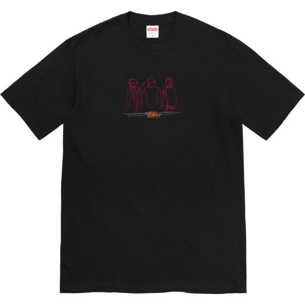 SUPREME - THREE KINGS TEE BLACK - NOVO