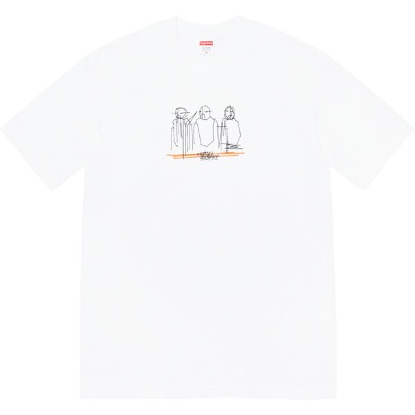 SUPREME - THREE KINGS TEE WHITE - NOVO