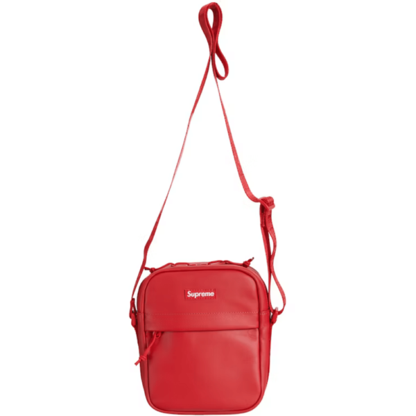 SUPREME - LEATHER SHOULDER BAG RED (FW23) - NOVO - Image 2