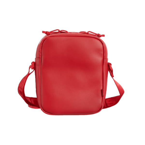 SUPREME - LEATHER SHOULDER BAG RED (FW23) - NOVO - Image 4
