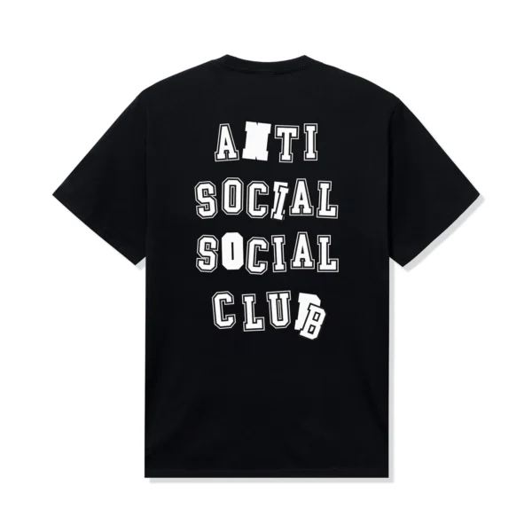 ANTI SOCIAL SOCIAL CLUB - ANTI COLLEGE TEE BLACK - NOVO - Image 2
