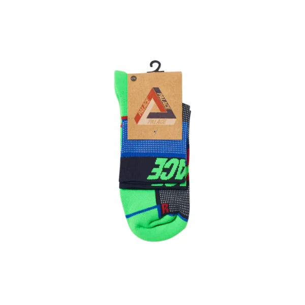 PALACE - P-TECH SOCK GREEN/BLUE/RED - NOVO - Image 2