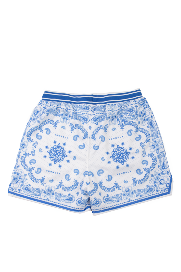 YOUNG LA - 132 INFAMOUS BANDANA SHORTS BLUE - NOVO - Image 3