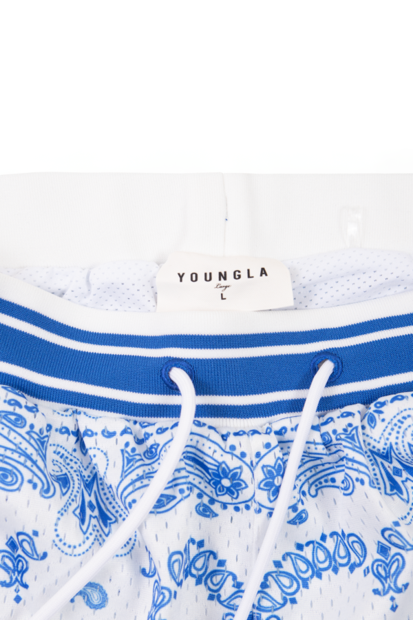 YOUNG LA - 132 INFAMOUS BANDANA SHORTS BLUE - NOVO - Image 2