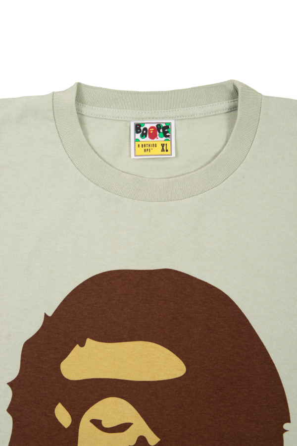BAPE - PIGMENT BIG APE HEAD TEE MENS GREEN - NOVO - Image 2