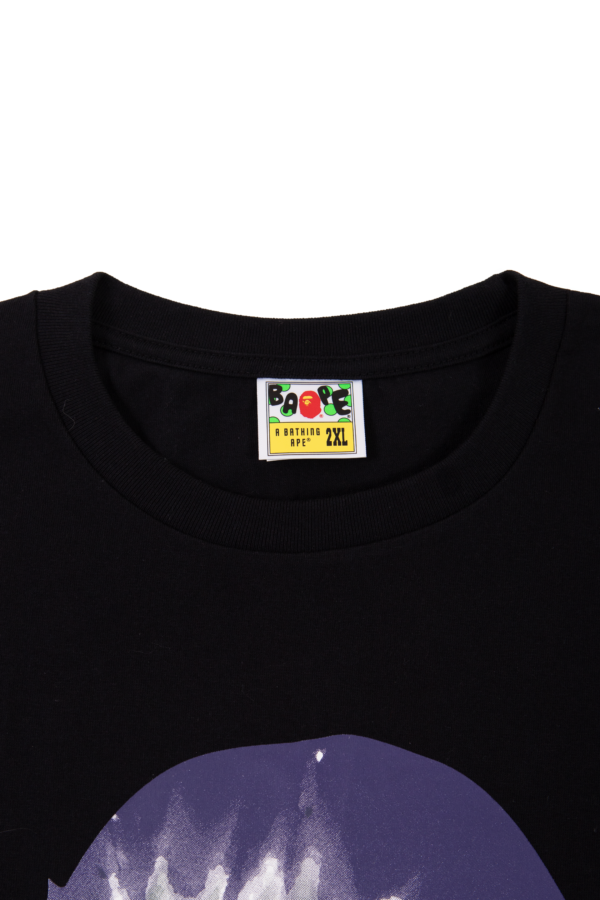BAPE - TIE-DYE BIG APE HEAD TEE BLACK - NOVO - Image 2