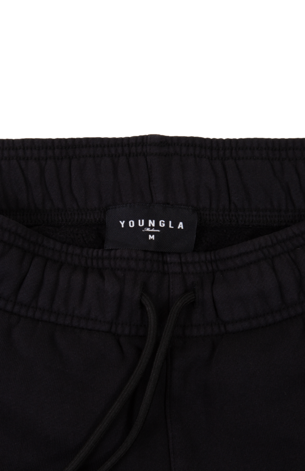 YOUNG LA - 153 IMMORTAL CLUB SHORTS BLACK WASH - NOVO - Image 2