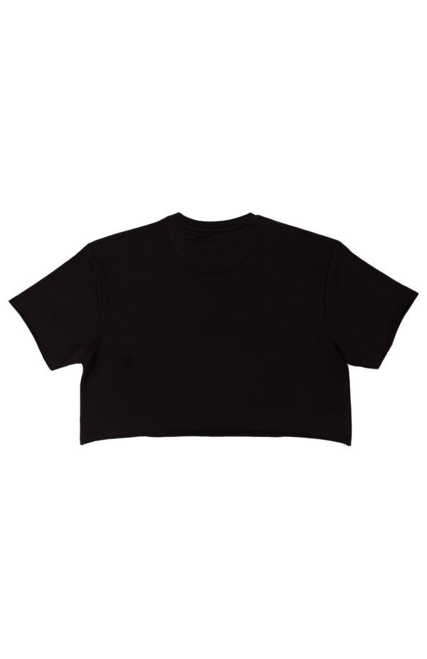 YOUNG LA - W426 NOT SO BASIC CROPPED TEE BLACK - NOVO - Image 3