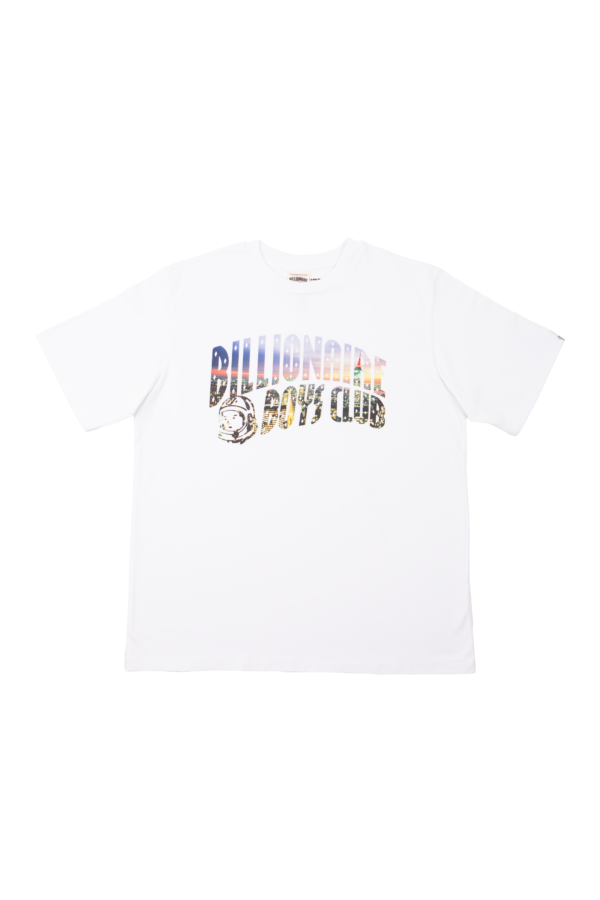 BILLIONAIRE BOYS CLUB - NIGHT SKYLINE REFLECTION TEE WHITE - NOVO