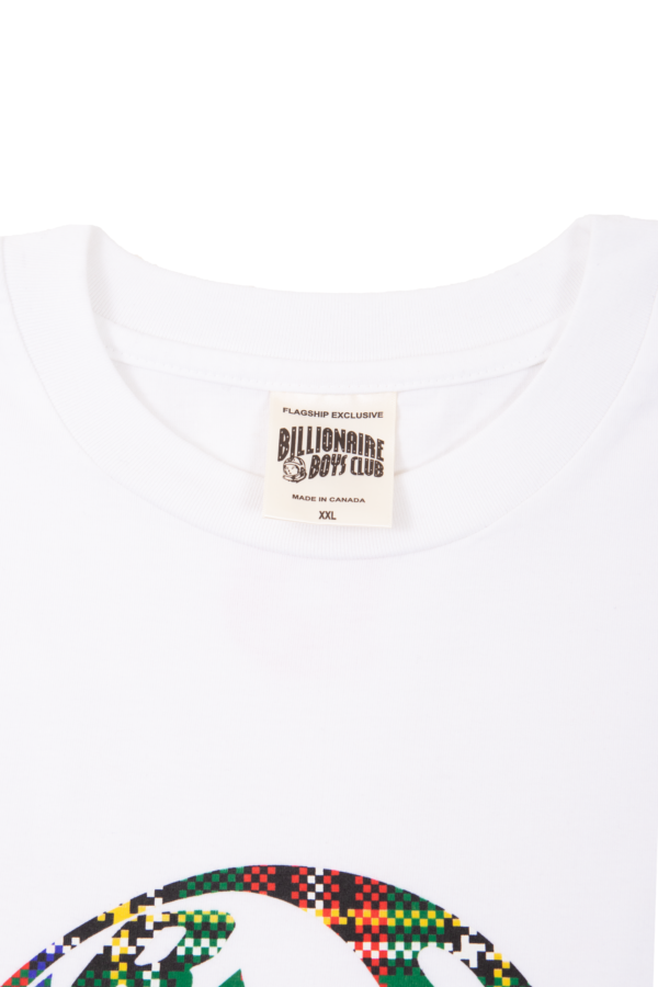 BILLIONAIRE BOYS CLUB - BBC HELMET PLAID TEE WHITE - NOVO - Image 2