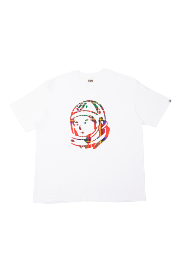 BILLIONAIRE BOYS CLUB - BBC HELMET PLAID TEE WHITE - NOVO