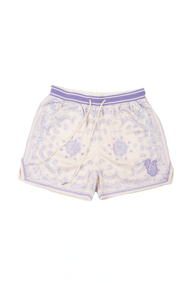 YOUNG LA - 132 INFAMOUS BANDANA SHORTS SOFT PURPLE - NOVO