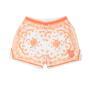 YOUNG LA - 132 INFAMOUS BANDANA SHORTS ORANGE - NOVO