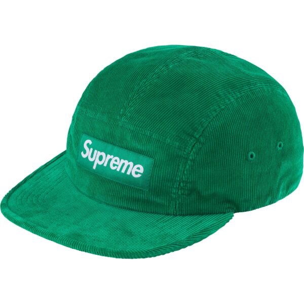 SUPREME - CORDUROY CAMP CAP GREEN (FW23) - NOVO