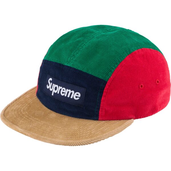 SUPREME - CORDUROY CAMP CAP MULTICOLOR (FW23) - NOVO