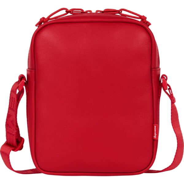 SUPREME - LEATHER SHOULDER BAG RED (FW23) - NOVO - Image 6