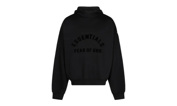 ESSENTIALS FEAR OF GOD - HOODIE JET BLACK - NOVO