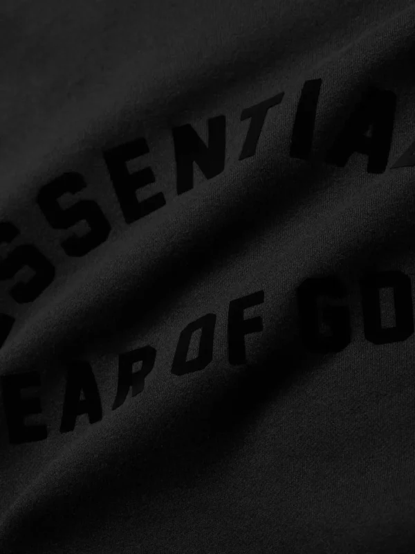 ESSENTIALS FEAR OF GOD - HOODIE JET BLACK - NOVO - Image 4