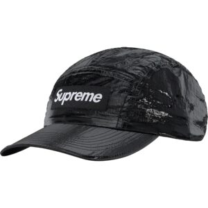 SUPREME - GLOSS RIPSTOP CAMP CAP BLACK - NOVO