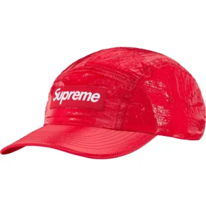 SUPREME - GLOSS RIPSTOP CAMP CAP RED - NOVO