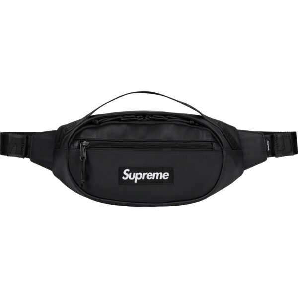 SUPREME - LEATHER WAIST BAG BLACK (FW23) - NOVO