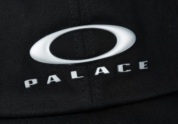 PALACE x OAKLEY - 6-PANEL BLACK/SILVER - NOVO - Image 4