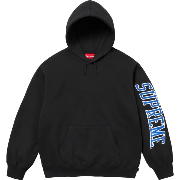 SUPREME - SLEEVE ARC HOODED SWEATSHIRT BLACK - NOVO