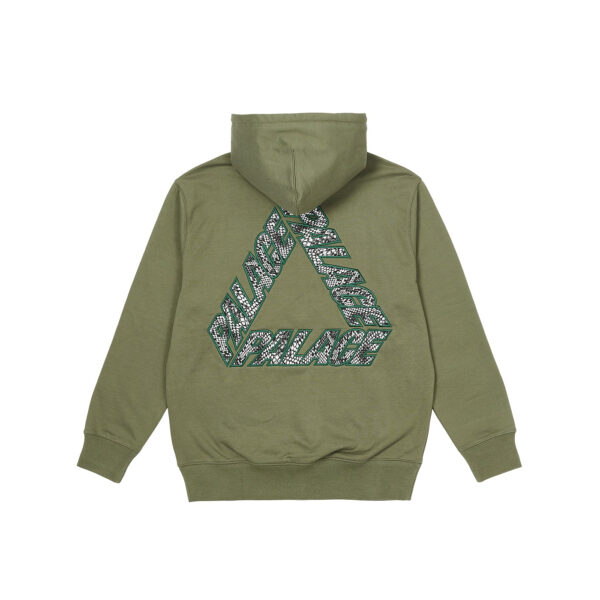 PALACE - P-3 SNAKE APPLIQUE HOOD OLIVE - NOVO - Image 2