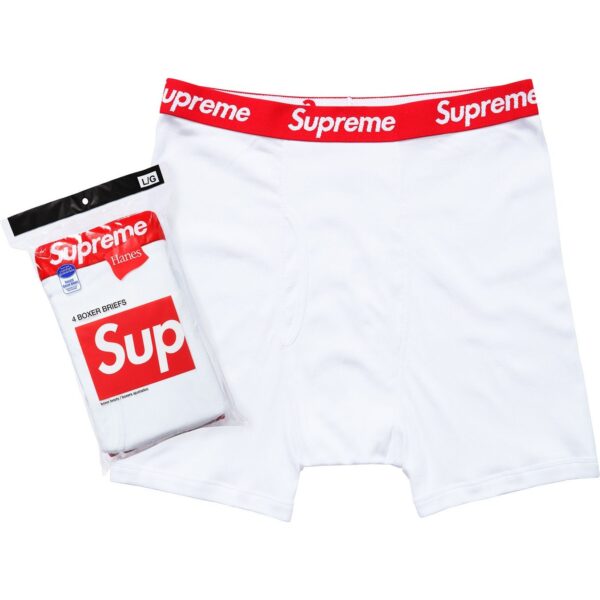 SUPREME x HANES - BOXER BRIEFS WHITE - NOVO